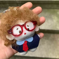 Nouvelle Arrivée Poupées en Peluche Ultra Douces Vêtements Amovibles Accessoires de Sac Porte-clés Poupée en Coton Miniature Personnalisée Jouet pour Enfants en Nylon