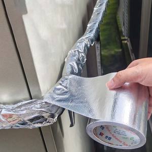 Brandwerende glasvezel aluminiumfolie <span class=keywords><strong>tape</strong></span> voor bouw, bescherming van dak en wandisolatie. - Product Image 1
