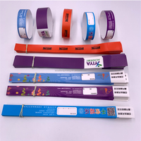 Pulseras de Identificación Desechables, Autoadhesivas, Imprimibles, de Papel Sintético PP, Resistentes al Agua, para Eventos y Fiestas