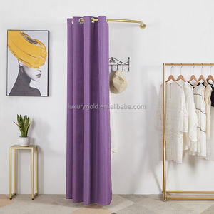 Rèm Kim Loại Cong Gắn Tường Giá Trưng Bày Vàng Phòng Trang Điểm Phòng Phù Hợp - Product Image 5