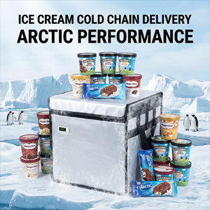 Boîte de livraison isotherme personnalisée pour crème glacée avec blocs réfrigérants pour le transport commercial longue distance, maintient la texture fraîche et la fraîcheur - Product Image 2