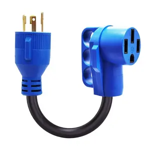 602 NEMA L5-30P to NEMA 14-50R Generator adapter cord 3 prongt locking plug to 50A receptacle