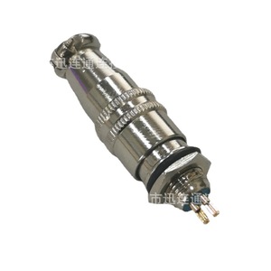 Connecteur circulaire Xunlian XS8, 3 broches, prise mâle, alliage de zinc, montage sur panneau, contact plaqué or, cuivre, utilisation pour la communication - Product Image 1