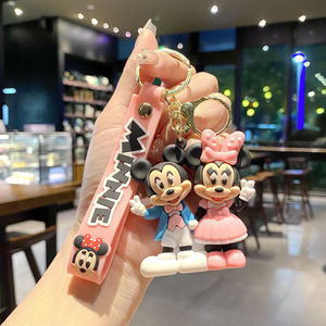 Lovely Cartoon Mouse Keychain Bag Pendant Promotional Gifts Wholesale <b>Accessories</b> Key Chain 3D <b>Doll</b> Keyrings Custom Anti-Lost - Product Image 6
