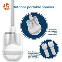 Ensemble de douche électrique portable direct d'usine avec pompe d'alimentation en eau automatique pour le bain en plein air-Produits de bain de haute qualité
