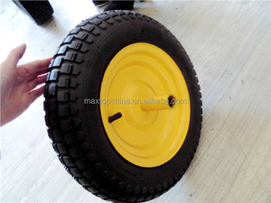 <span class=keywords><strong>Roue</strong></span> de brouette pneumatique <span class=keywords><strong>gonflable</strong></span> en caoutchouc de 14 pouces 3.50-8 de Qingdao avec jante métallique et axe de 12x210mm <span class=keywords><strong>pour</strong></span> <span class=keywords><strong>chariot</strong></span> à outils - Product Image 3