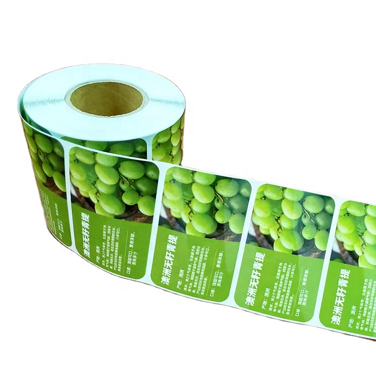 Factory Direct Fruit Adhesive Sticker with Full Color Print