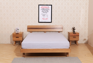 Table de chevet double en bois massif, 2 pièces, design nordique simple, table de nuit, commode, commode matelas, cadre de lit, plateforme - Product Image 3