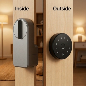 Wholesale Smart Retrofit Deadbolt Lock Tuya App Password Fingerprint Unlock Smart <strong>Door</strong> Lock Suitable Wood Steel <strong>Doors</strong> - Product Image 2