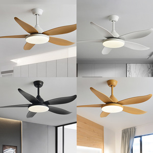 Ventilador <span class=keywords><strong>de</strong></span> <span class=keywords><strong>Techo</strong></span> LED Nórdico <span class=keywords><strong>de</strong></span> Hierro con Inversor para Dormitorio, Sala <span class=keywords><strong>de</strong></span> Estar y Restaurante - Lámpara Eléctrica <span class=keywords><strong>de</strong></span> Viento Suave - Product Image 2