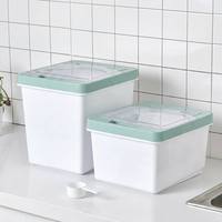 Contenitore per Riso in Plastica PP con Coperchio a Scatto, Ermetico, Anti-Insetti, Trasparente, Grande Capacità, per Uso Quotidiano in Cucina, Vendita all'Ingrosso