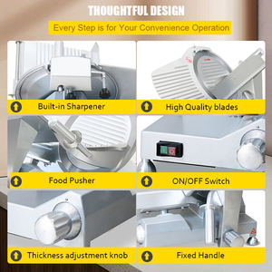 300mm Lame Plein Corps En Alliage D'aluminium Semi Automatique <span class=keywords><strong>Trancheuse</strong></span> <span class=keywords><strong>À</strong></span> Viande <span class=keywords><strong>Trancheuse</strong></span> <span class=keywords><strong>À</strong></span> <span class=keywords><strong>Jambon</strong></span> Machine De Découpe Sortie D'usine - Product Image 3