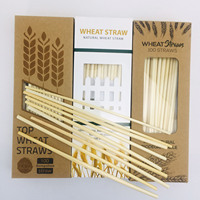 100% biodégradable Foin Pailles De Blé Naturel Pailles à Boire