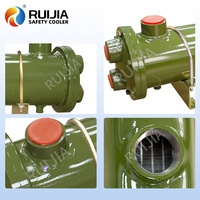 Radiador de Agua con Carcasa de Titanio Resistente a la Corrosión, Intercambiador de Calor para Motores Marinos y Cajas de Engranajes de Agua de Mar