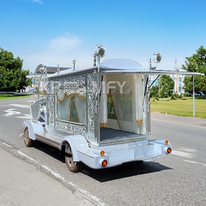 Remorque funéraire électrique de luxe classique, finition dorée, véhicule de transport funéraire exquis et élégant - Product Image 4