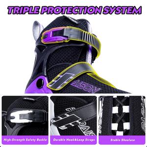 Patinetas en Línea Ajustables para Exteriores PAPAISON, Color Blanco, Rodamientos ABEC-7, Chasis de Aluminio, <span class=keywords><strong>Ruedas</strong></span> de PU, Precio Económico - Product Image 5