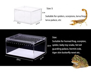 Lồng Nuôi Bò Sát Bằng Nhựa Acrylic Cho Thằn Lằn Nhện Tắc Kè Acrylic Có Thể Tháo Rời Lồng Nuôi Bò Sát Cầu Nguyện Bọ Ngựa - Product Image 3