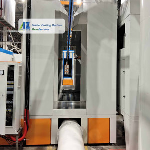 Ligne de revêtement en poudre contrôlée par PLC avec prétraitement chimique, fours de séchage et de polymérisation, et processus intégré de lavage et de phosphatation multi-étapes - Product Image 6