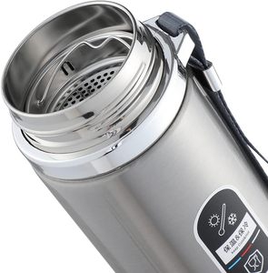 Bouteille isotherme sport en acier inoxydable 304, 500 ml, avec sangle, isolation sous vide, maintien thermique 6-12 heures, vente en gros - Product Image 2