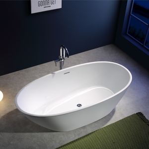 Bañera Ovalada de Acrílico Independiente para Espacios Pequeños, Resistente al Amarilleo, Todo en Uno, para Spa y Relajación - Product Image 2