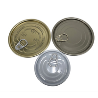 OEM ODM BPA-NI Bouchons de boîte en fer blanc, couvercles à ouverture facile, capuchons EOE 202 #   Bouchon à ouverture facile rond TFS