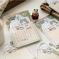 Bloc-notes autocollants personnalisés avec motifs mignons, 50 feuilles par bloc, pour la papeterie