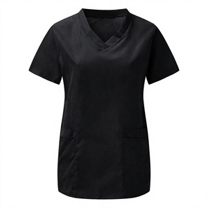 ANNO Nuevo Conjunto de Uniformes Médicos Antibacterianos Elegantes de Poliéster/Algodón Tejido, Personalizados, Suaves, de Manga Corta, Unisex, para Uso Hospitalario - Product Image 2