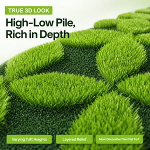 <span class=keywords><strong>Gazon</strong></span> synthétique à motifs 3D pour l'extérieur, résistant aux UV, tapis écologique, moquette douce, <span class=keywords><strong>gazon</strong></span> artificiel pour jardin, cour arrière - Product Image 3