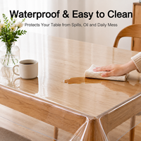 Nappe lavable Boligao, décoration de cuisine, tapis de table, vaisselle, nappe en plastique, tapis de table imperméable, PVC durable pour la maison