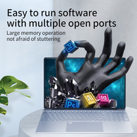 Nuovo Laptop Sottile da 15,6 Pollici IPS con Processore Intel Celeron N4125 Quad Core, SSD, Portatile per Uso Aziendale e Ufficio