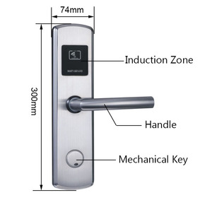 Cao cấp 304 thẻ thép không gỉ và chìa khóa mở khóa thông minh khách sạn Hệ thống khóa cửa - Product Image 5