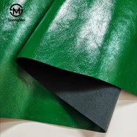 Marque de créateur Cuir ciré à l'huile Cuir PU doux au toucher Tissu résistant à l'hydrolyse pour chaussures Sacs à main Cuir synthétique d'usine