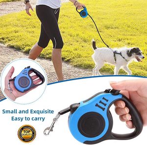 Correa de perro retráctil de nailon fuerte personalizada, correa para caminar de alta resistencia con cuenco plegable, collar de nailon, juego de bolsas para caca para viajes de mascotas - Product Image 4