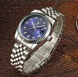 Reloj Deportivo de Cuarzo para Mujer, Diseño Casual y de Negocios, Esfera de Cristal de 37 mm, Correa de Acero Inoxidable de 18 mm - Product Image 1