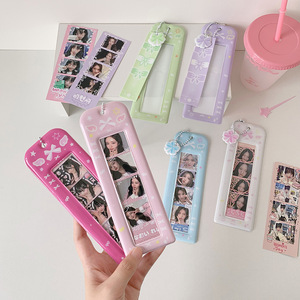 Portacarte di Credito Trasparente in PVC Glitterato INS con 3 Scomparti, Blocco RFID, Forma Quadrata a Quattro Griglie, Personaggio <span class=keywords><strong>TV</strong></span>/Cinema - Product Image 3
