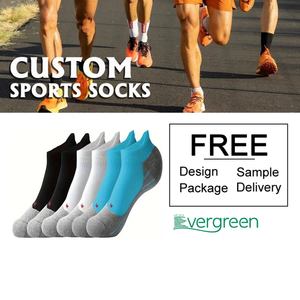 Calcetines Deportivos Acolchados Ecológicos Evergreen, <span class=keywords><strong>6</strong></span> Pares para Hombre, Absorbentes de Sudor, en Existencia, Calcetines Cortos para Correr - Product Image 1