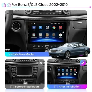 Autoradio per <span class=keywords><strong>Mercedes</strong></span> Benz Classe E <span class=keywords><strong>W211</strong></span> 2002-2010 con CarPlay Wireless e Android Auto, Lettore Multimediale GPS, Schermo Tattile 2 Din DVD - Product Image 3
