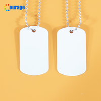 Pendentifs pour chiens en aluminium, type médaille, vierges pour sublimation, collier personnalisable avec photo, impression double face