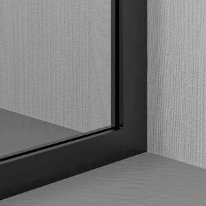 Partición de <span class=keywords><strong>ducha</strong></span> de panel de vidrio de puerta única fija de alta calidad Pantalla de <span class=keywords><strong>ducha</strong></span> de vidrio templado negro mate - Product Image 6