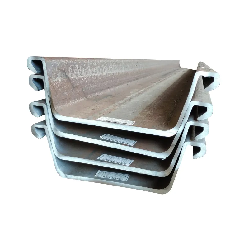 hot rolled steel sheet pile s460gp 400x100x10.5mm Type 2 Hot rolled U type steel sheet pile for building construction