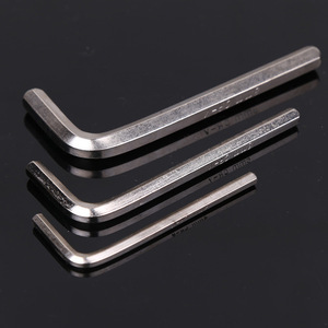 Clés hexagonales Jiufei Hardware M4 M5 M6 M8 métriques en forme de L, chromées, en acier industriel, jeu de clés - Product Image 1