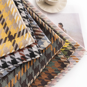 Logo personnalisé mode écharpes châles de luxe glands hommes doux <span class=keywords><strong>fausse</strong></span> laine chaud hiver pied de poule Pashmina écharpe ethnique pour les femmes - Product Image 4