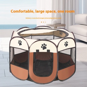 Recinzione per cani pieghevole antigraffio per animali domestici ottagonale per interni ed esterni con chiusura a cerniera per uso in sala parto - Product Image 2