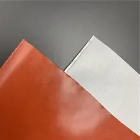 Tecidos material de boa performance feito de silicone à prova de incêndio revestido tecido de fibra de vidro