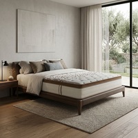 Matelas orthopédique élégant et durable à ressorts ensachés respirant avec soutien profilé pour hôtels et literie haut de gamme pour appartements