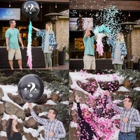 Ballons à confettis pour révélation du sexe des enfants et des adultes, ballons métalliques à l'hélium - Écologiques, pour anniversaires, remises de diplômes, fête des mères