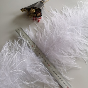 Boa bulu burung unta 35-40 Cm untuk pakaian/Pesta/dekorasi panggung pernikahan kualitas terbaik - Product Image 1