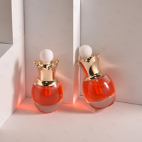 Vide petite huile de parfum sérum pompe à huile bouteille en verre 20 ml épaisseur soins de la peau cristal Essence sérum pousser flacon compte-gouttes