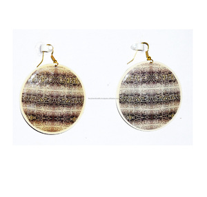 Libya 1995 Gold Plated Turquoise Big Disc Drop <b>girls</b> hammered gold earrings hollow cute summer <b>dresses</b> white earrings 12 mm - Product Image 5