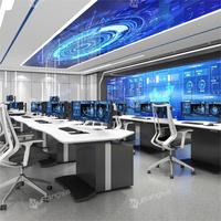 Bureau de salle de contrôle de la console centrale de commande intelligente et ergonomique avec des fonctionnalités de haute technologie pour une utilisation au bureau